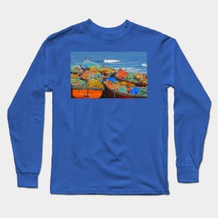 Colorful boats Long Sleeve T-Shirt